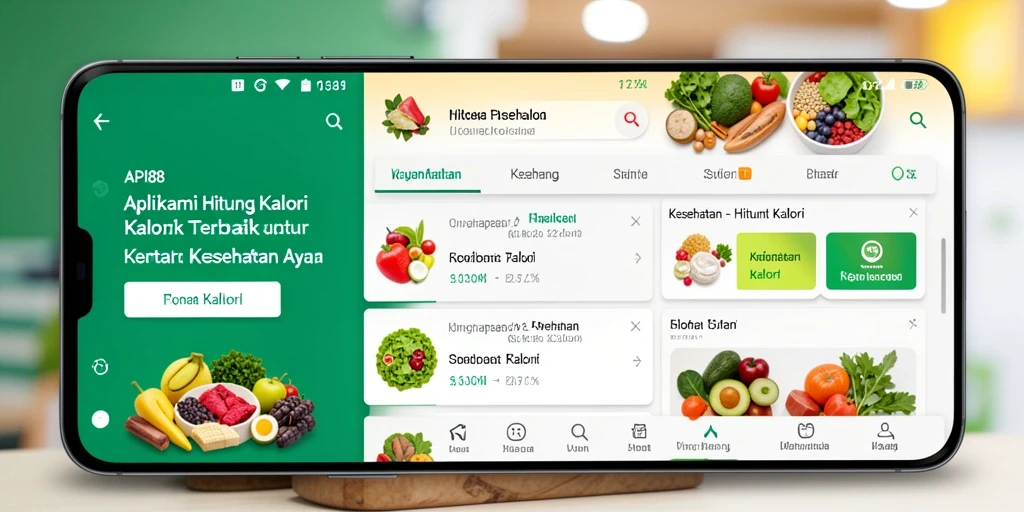 Tampilan antarmuka utama API88 yang mudah digunakan untuk menghitung kalori.