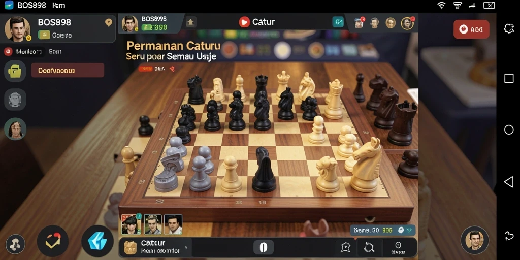 Tampilan antarmuka Catur di BOS898 yang modern dan intuitif.