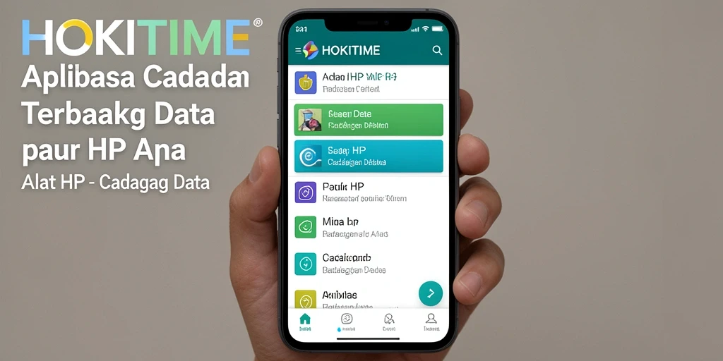Tampilan antarmuka HOKITIME yang sederhana dan efektif untuk cadangan data.