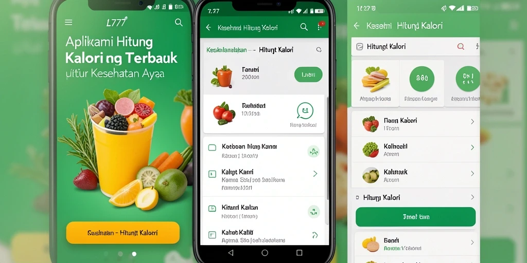 Tampilan antarmuka L777 yang memudahkan pengguna menghitung kalori.