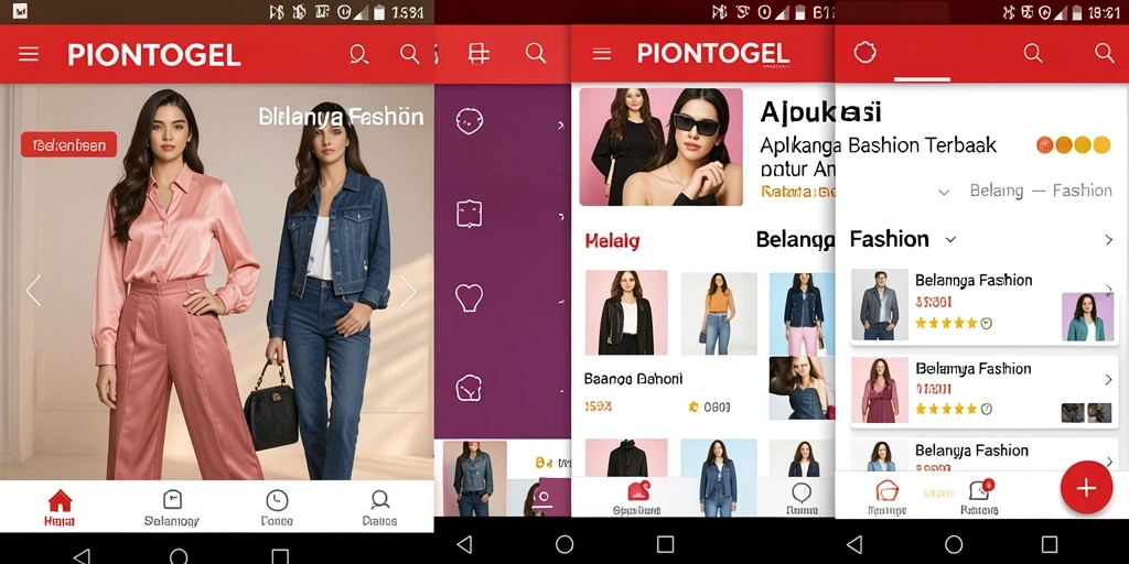 Screenshot PIONTOGEL menampilkan antarmuka yang menarik dan fungsional.
