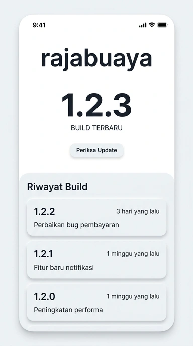 Riwayat Versi Rajabuaya untuk Pengguna Android